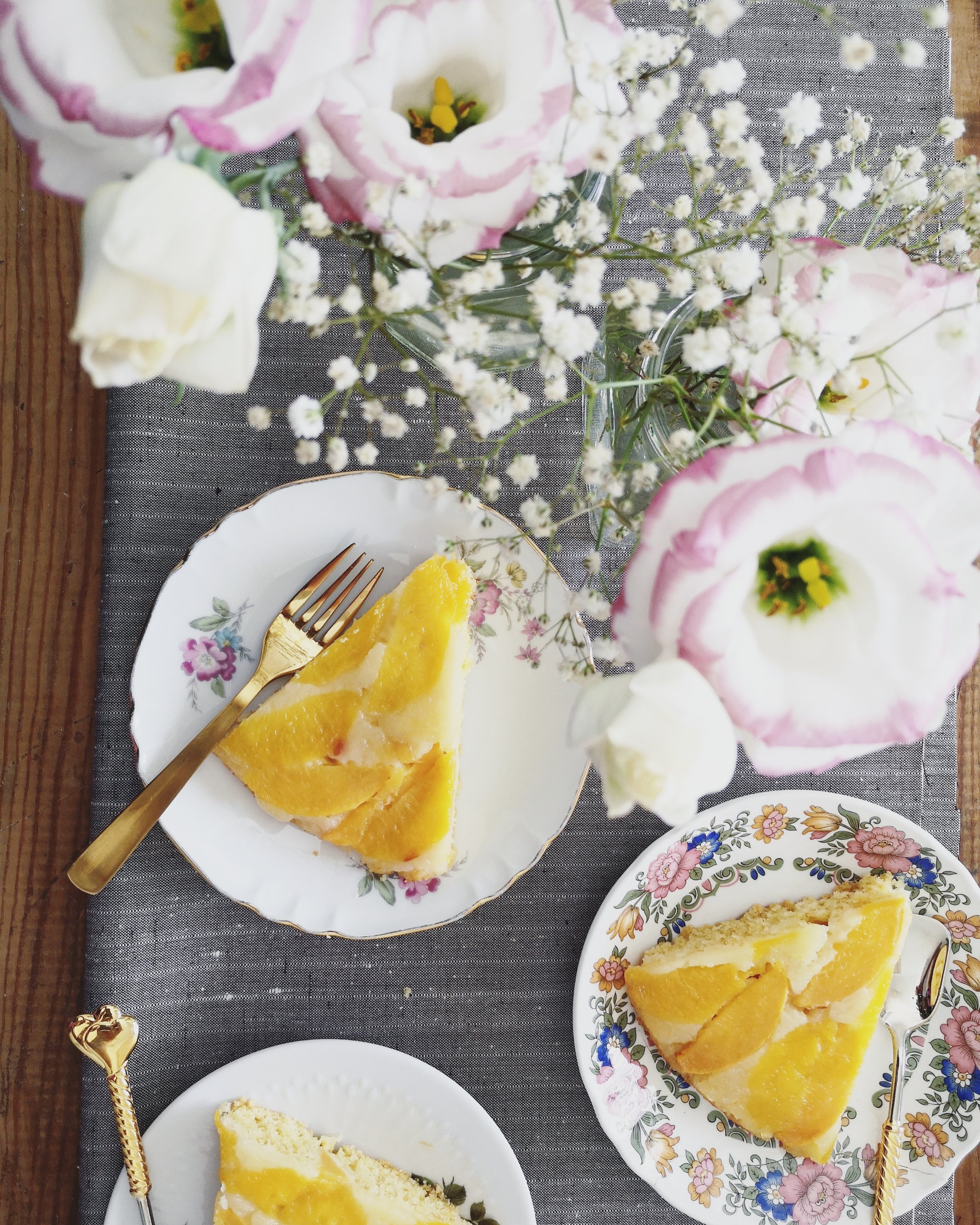 crostata rovesciata di pesche