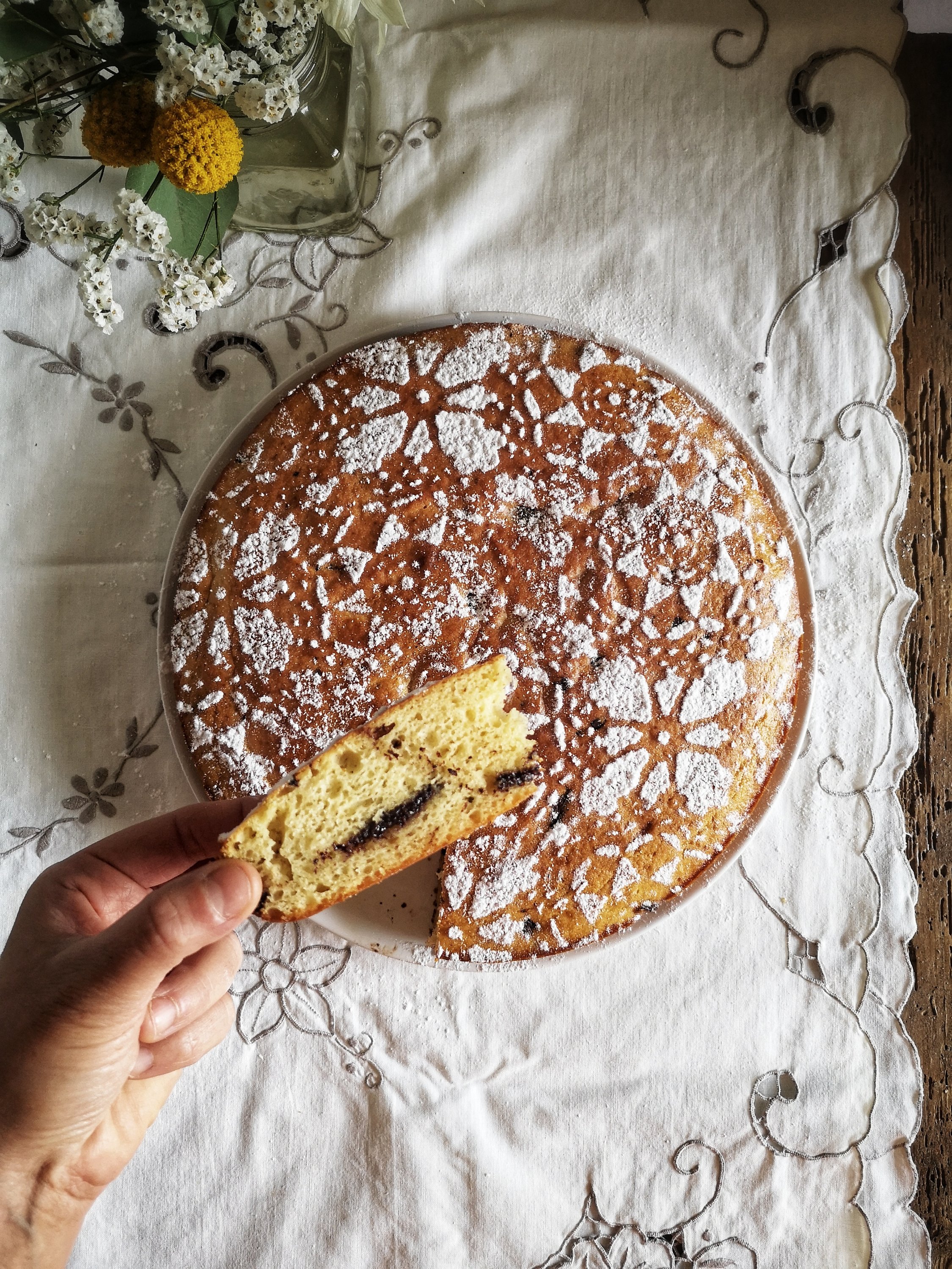 Torta morbida di ricotta