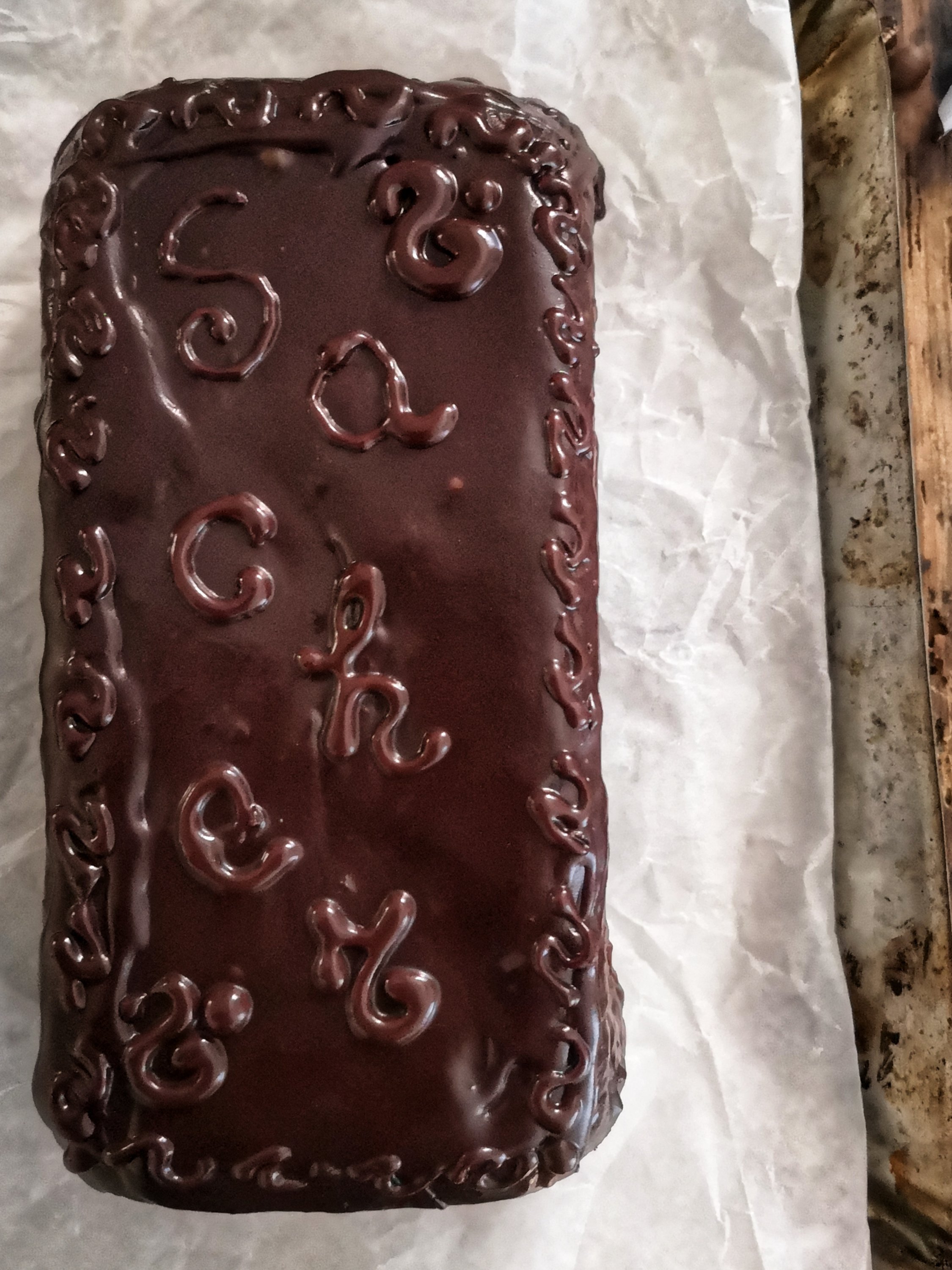 Sacher plumcake