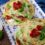 Tortini con mozzarella, pomodorini e pesto